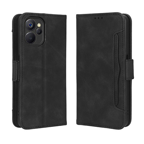 Custodia Portafoglio In Pelle Cover con Supporto BY3 per Realme 10 5G Nero