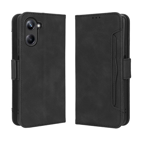 Custodia Portafoglio In Pelle Cover con Supporto BY3 per Realme 10 Pro 5G Nero