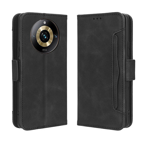 Custodia Portafoglio In Pelle Cover con Supporto BY3 per Realme 11 Pro 5G Nero