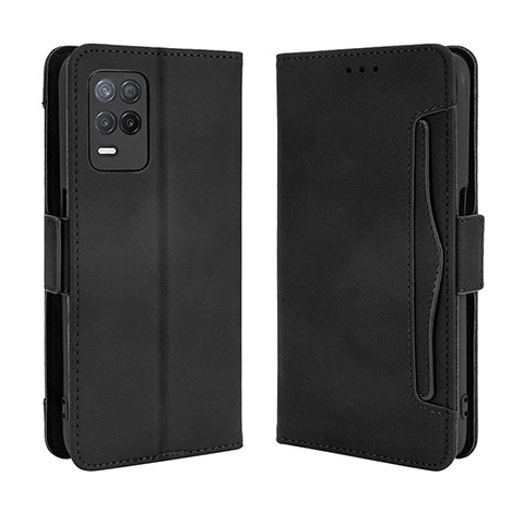 Custodia Portafoglio In Pelle Cover con Supporto BY3 per Realme 8s 5G Nero