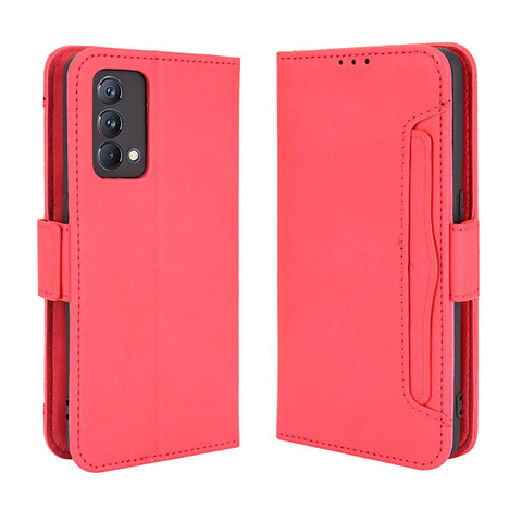 Custodia Portafoglio In Pelle Cover con Supporto BY3 per Realme GT Master 5G Rosso