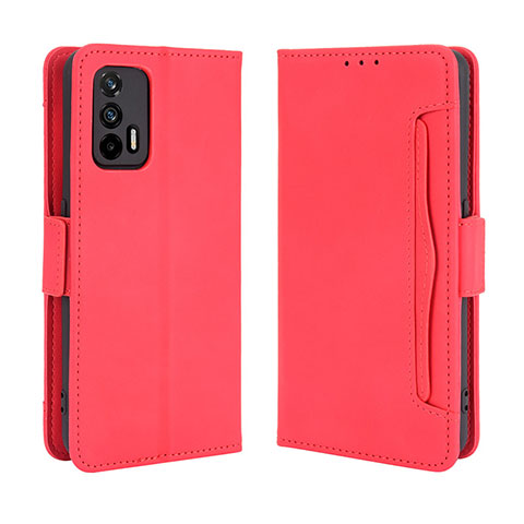 Custodia Portafoglio In Pelle Cover con Supporto BY3 per Realme GT Neo 2T 5G Rosso