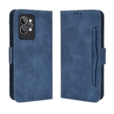 Custodia Portafoglio In Pelle Cover con Supporto BY3 per Realme GT2 Pro 5G Blu