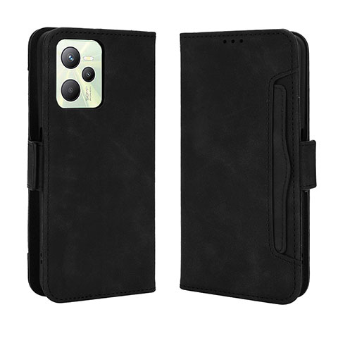 Custodia Portafoglio In Pelle Cover con Supporto BY3 per Realme Narzo 50A Prime Nero