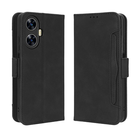 Custodia Portafoglio In Pelle Cover con Supporto BY3 per Realme Narzo N55 Nero