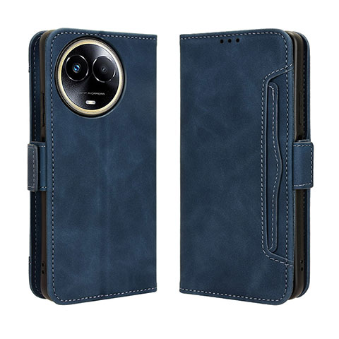 Custodia Portafoglio In Pelle Cover con Supporto BY3 per Realme V50s 5G Blu