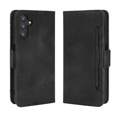 Custodia Portafoglio In Pelle Cover con Supporto BY3 per Samsung Galaxy A04s Nero