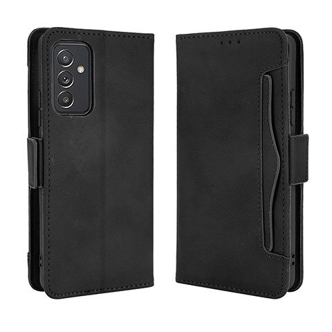 Custodia Portafoglio In Pelle Cover con Supporto BY3 per Samsung Galaxy A05s Nero