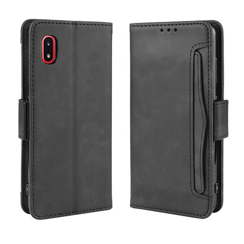 Custodia Portafoglio In Pelle Cover con Supporto BY3 per Samsung Galaxy A20 SC-02M SCV46 Nero