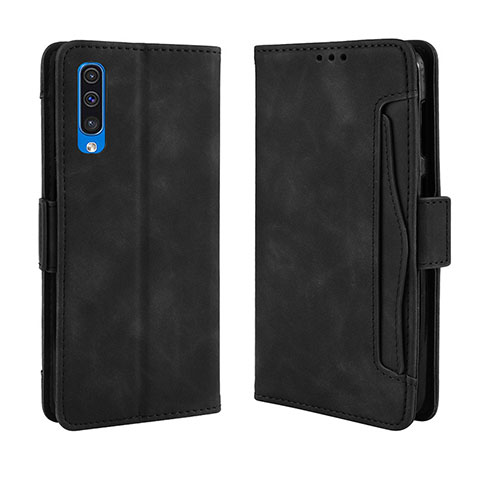 Custodia Portafoglio In Pelle Cover con Supporto BY3 per Samsung Galaxy A30S Nero