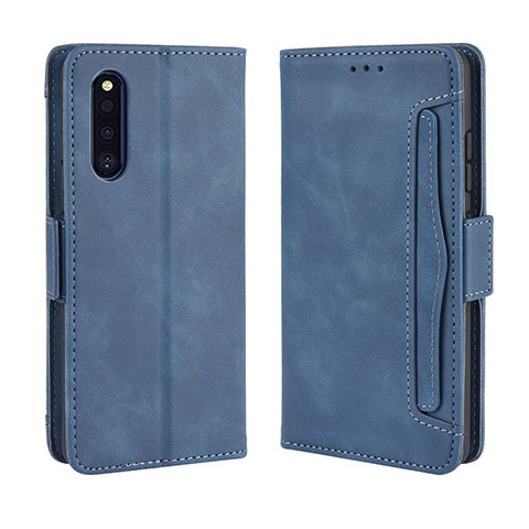 Custodia Portafoglio In Pelle Cover con Supporto BY3 per Samsung Galaxy A41 SC-41A Blu