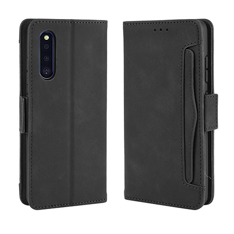 Custodia Portafoglio In Pelle Cover con Supporto BY3 per Samsung Galaxy A41 SC-41A Nero