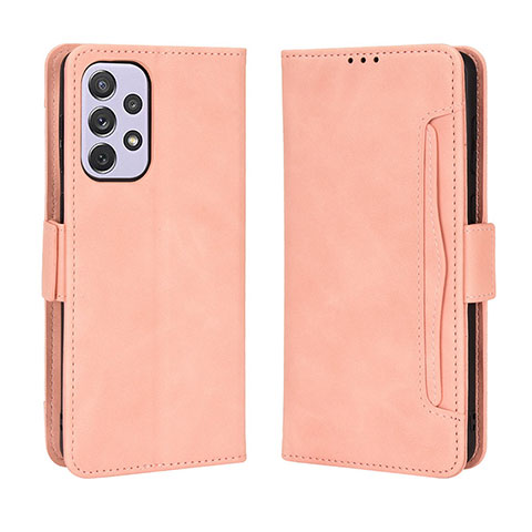 Custodia Portafoglio In Pelle Cover con Supporto BY3 per Samsung Galaxy A53 5G Rosa