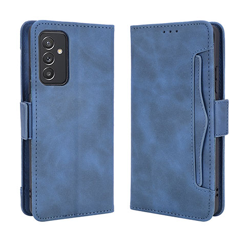 Custodia Portafoglio In Pelle Cover con Supporto BY3 per Samsung Galaxy A55 5G Blu