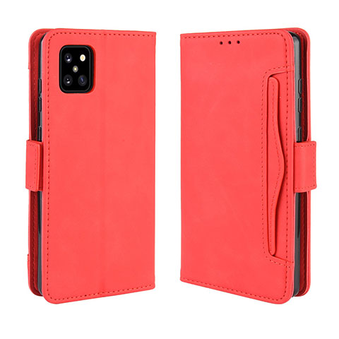 Custodia Portafoglio In Pelle Cover con Supporto BY3 per Samsung Galaxy A81 Rosso