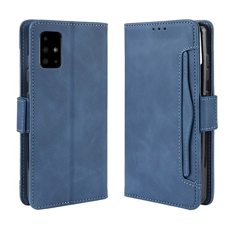 Custodia Portafoglio In Pelle Cover con Supporto BY3 per Samsung Galaxy M40S Blu