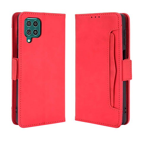 Custodia Portafoglio In Pelle Cover con Supporto BY3 per Samsung Galaxy M62 4G Rosso