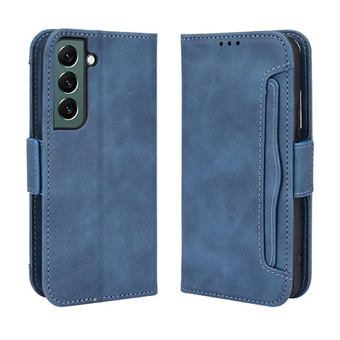 Custodia Portafoglio In Pelle Cover con Supporto BY3 per Samsung Galaxy S25 5G Blu