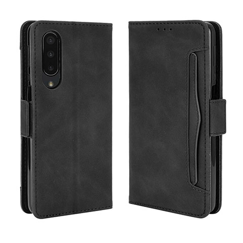 Custodia Portafoglio In Pelle Cover con Supporto BY3 per Sharp Aquos Zero5G basic Nero