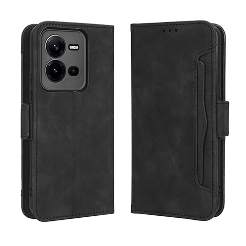 Custodia Portafoglio In Pelle Cover con Supporto BY3 per Vivo X80 Lite 5G Nero