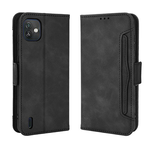 Custodia Portafoglio In Pelle Cover con Supporto BY3 per Wiko Y82 Nero