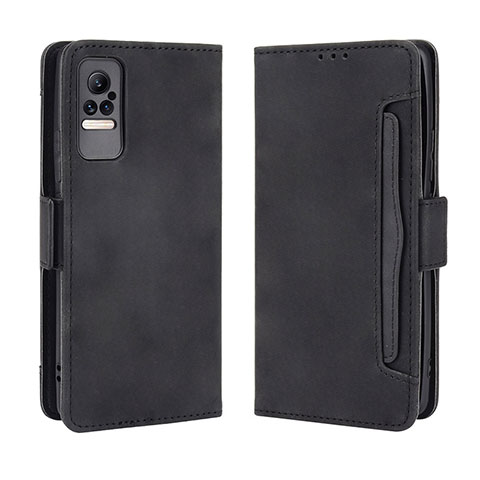 Custodia Portafoglio In Pelle Cover con Supporto BY3 per Xiaomi Civi 1S 5G Nero