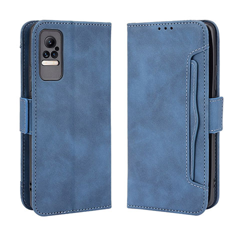 Custodia Portafoglio In Pelle Cover con Supporto BY3 per Xiaomi Civi 5G Blu