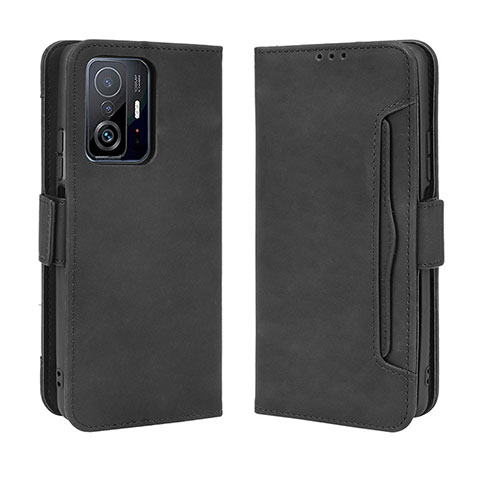 Custodia Portafoglio In Pelle Cover con Supporto BY3 per Xiaomi Mi 11T Pro 5G Nero