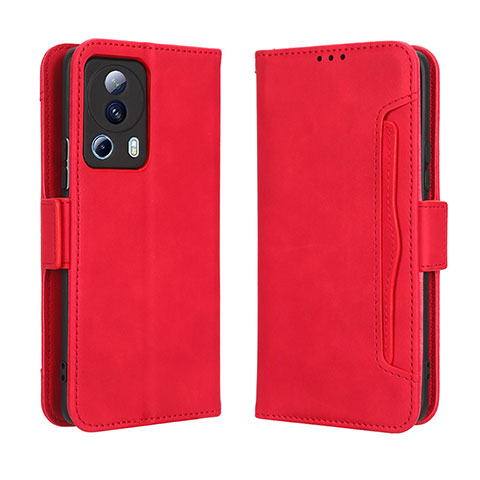 Custodia Portafoglio In Pelle Cover con Supporto BY3 per Xiaomi Mi 12 Lite NE 5G Rosso