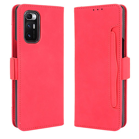 Custodia Portafoglio In Pelle Cover con Supporto BY3 per Xiaomi Mix Fold 5G Rosso