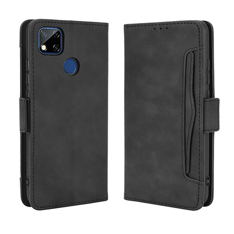 Custodia Portafoglio In Pelle Cover con Supporto BY3 per Xiaomi POCO C31 Nero