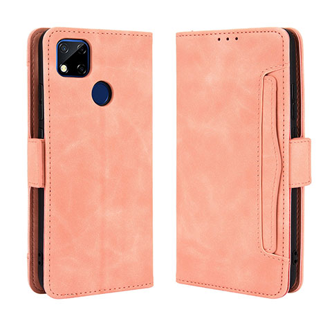 Custodia Portafoglio In Pelle Cover con Supporto BY3 per Xiaomi POCO C31 Rosa