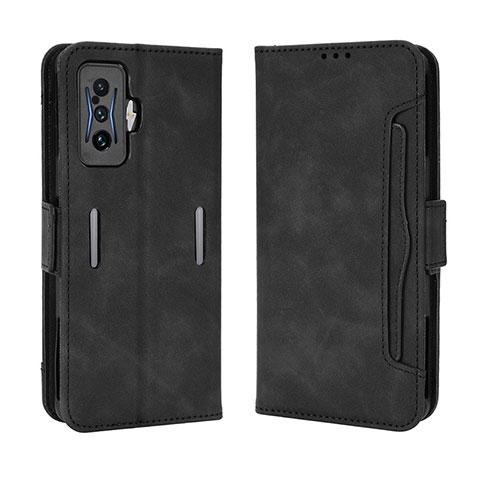 Custodia Portafoglio In Pelle Cover con Supporto BY3 per Xiaomi Poco F4 GT 5G Nero