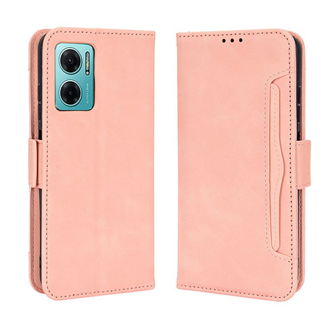 Custodia Portafoglio In Pelle Cover con Supporto BY3 per Xiaomi Redmi 10 Prime Plus 5G Rosa