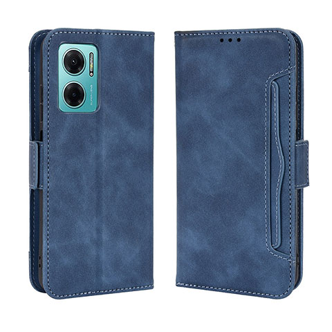 Custodia Portafoglio In Pelle Cover con Supporto BY3 per Xiaomi Redmi 11 Prime 5G Blu