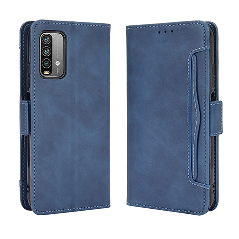 Custodia Portafoglio In Pelle Cover con Supporto BY3 per Xiaomi Redmi 9 Power Blu