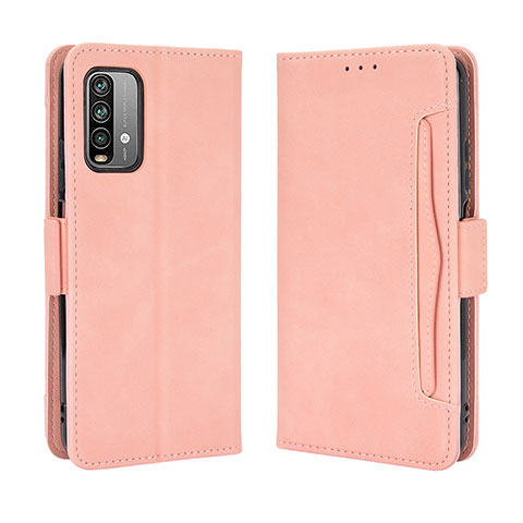 Custodia Portafoglio In Pelle Cover con Supporto BY3 per Xiaomi Redmi 9 Power Rosa