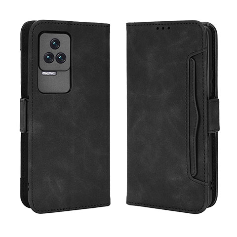 Custodia Portafoglio In Pelle Cover con Supporto BY3 per Xiaomi Redmi K40S 5G Nero