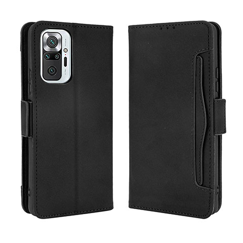 Custodia Portafoglio In Pelle Cover con Supporto BY3 per Xiaomi Redmi Note 10 Pro Max Nero