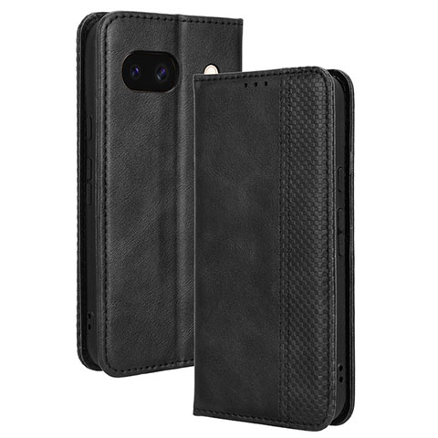 Custodia Portafoglio In Pelle Cover con Supporto BY4 per Google Pixel 8a 5G Nero