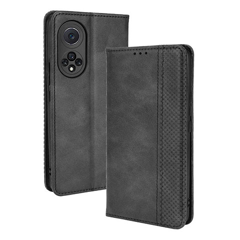 Custodia Portafoglio In Pelle Cover con Supporto BY4 per Huawei Honor 50 Pro 5G Nero