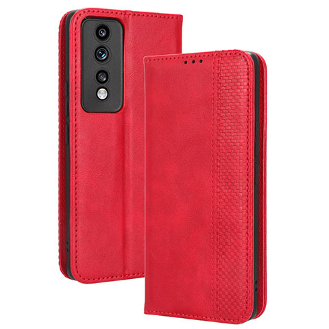 Custodia Portafoglio In Pelle Cover con Supporto BY4 per Huawei Honor 80 GT 5G Rosso