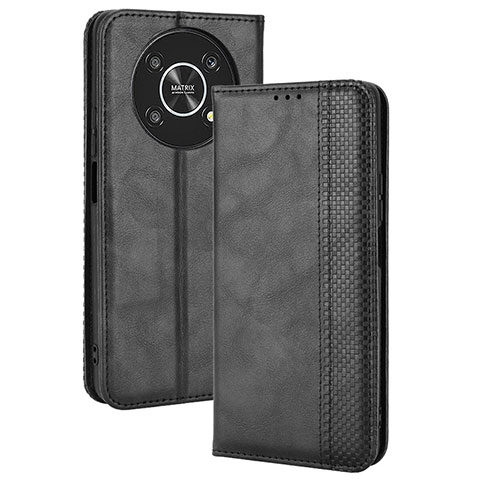 Custodia Portafoglio In Pelle Cover con Supporto BY4 per Huawei Honor Magic4 Lite 5G Nero