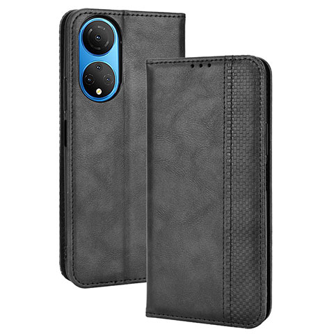 Custodia Portafoglio In Pelle Cover con Supporto BY4 per Huawei Honor X7 Nero