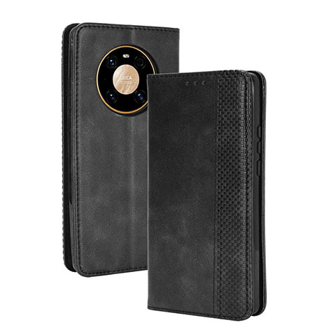 Custodia Portafoglio In Pelle Cover con Supporto BY4 per Huawei Mate 40 Pro Nero