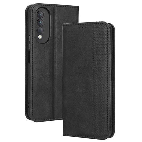 Custodia Portafoglio In Pelle Cover con Supporto BY4 per Huawei Nova 10z Nero