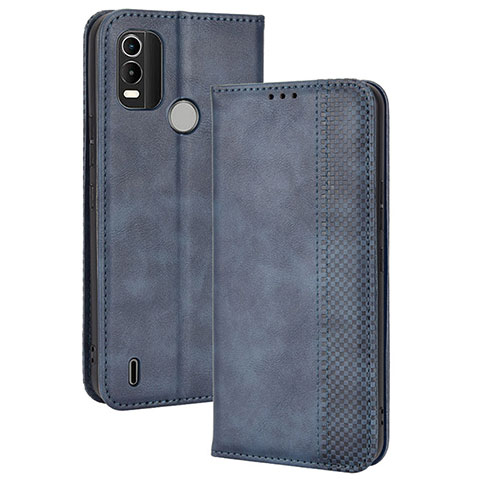 Custodia Portafoglio In Pelle Cover con Supporto BY4 per Nokia G11 Plus Blu