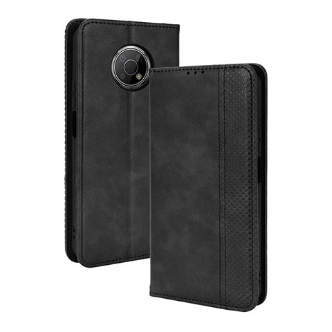 Custodia Portafoglio In Pelle Cover con Supporto BY4 per Nokia G300 5G Nero