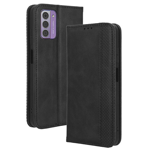 Custodia Portafoglio In Pelle Cover con Supporto BY4 per Nokia G310 5G Nero