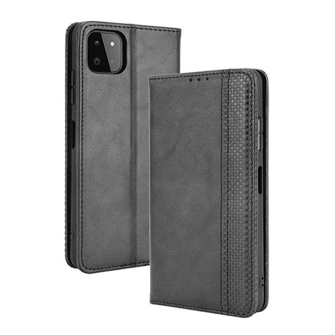 Custodia Portafoglio In Pelle Cover con Supporto BY4 per Samsung Galaxy A22 5G Nero